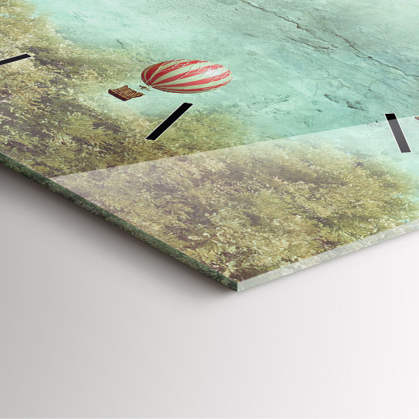 Horloge murale carrée Ballons peints