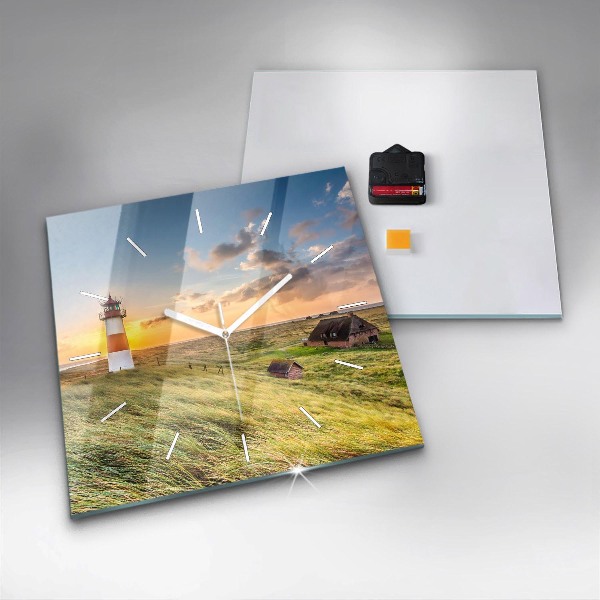 Horloge murale carrée Phare