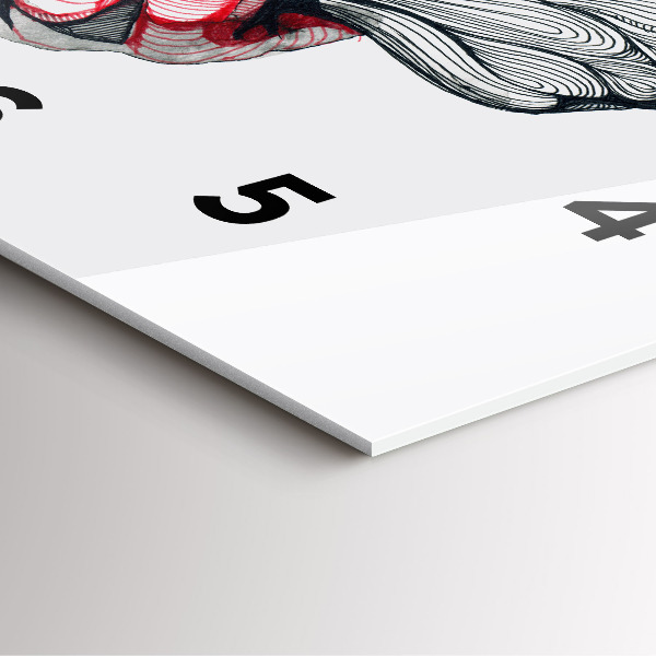 Horloge murale carrée Se tenir la main