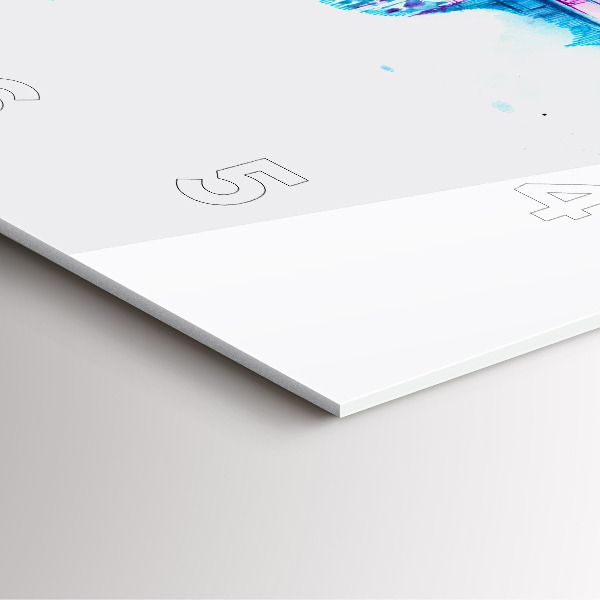 Horloge murale carrée Lac du parc Cello