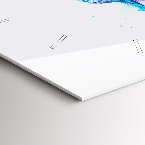 Horloge murale carrée Lac du parc Cello