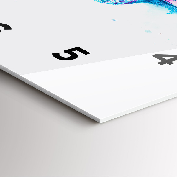 Horloge murale carrée Lac du parc Cello