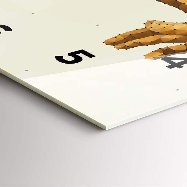 Horloge murale carrée 'Création d''Adam'