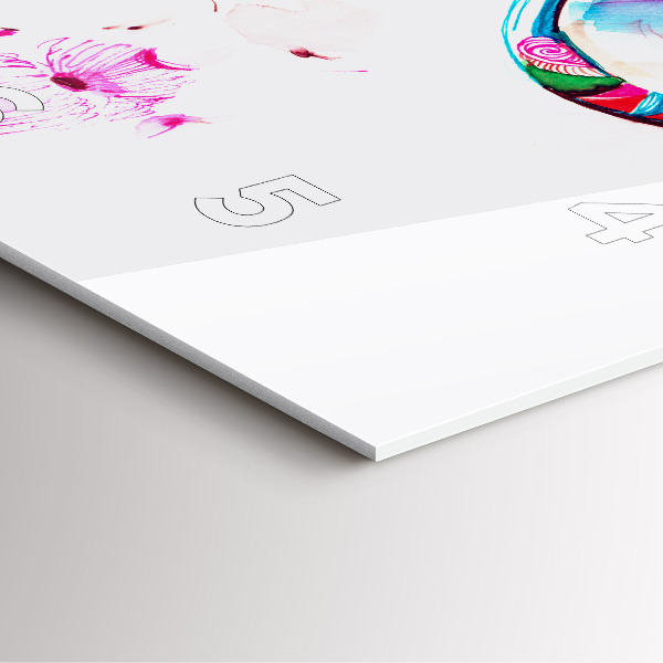 Horloge murale carrée Femme avec des lunettes