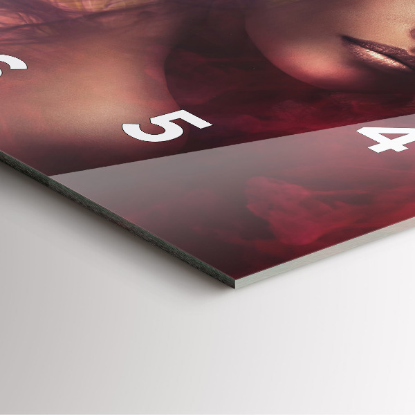 Horloge murale carrée 'Portrait d''une femme'