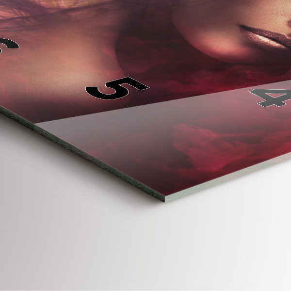 Horloge murale carrée 'Portrait d''une femme'