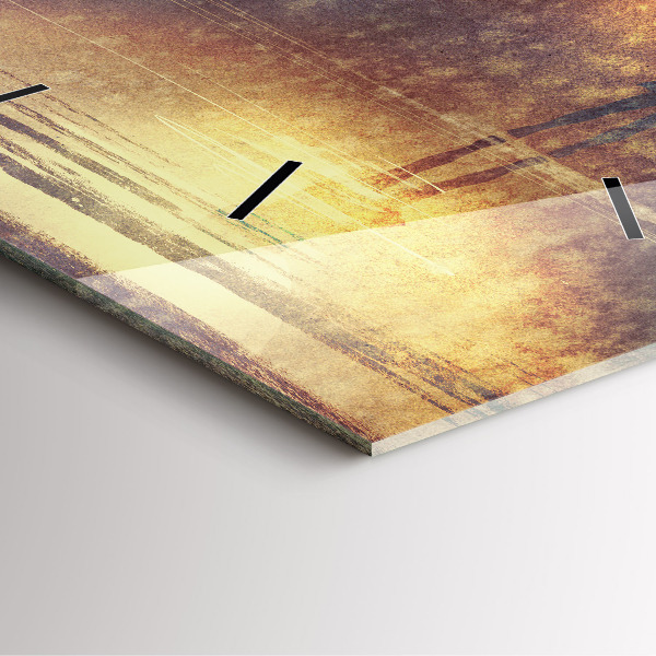 Horloge carrée en verre femme avec parapluie