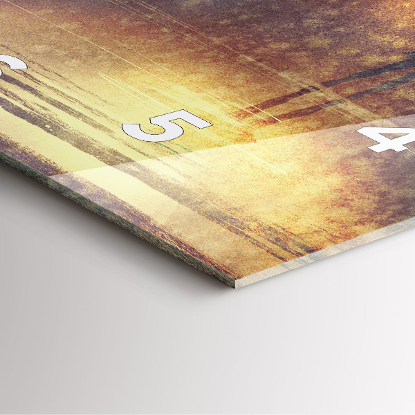 Horloge carrée en verre femme avec parapluie