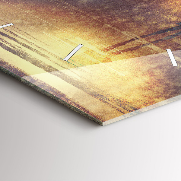 Horloge carrée en verre femme avec parapluie