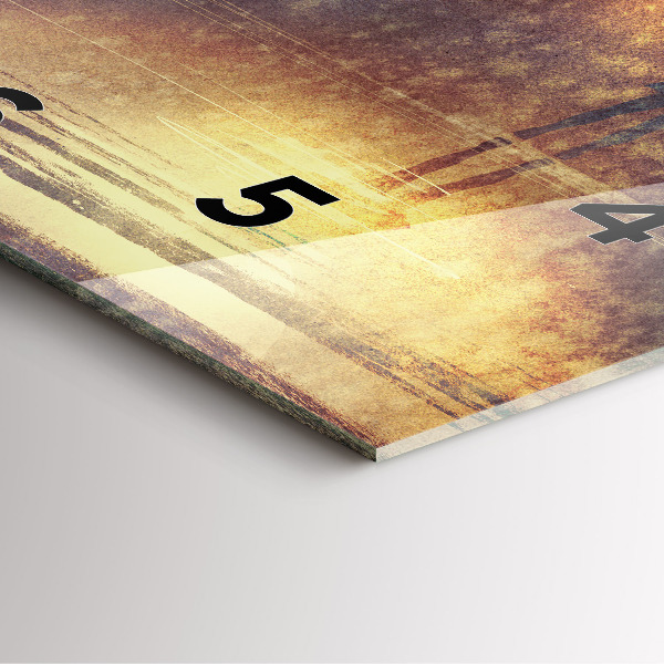 Horloge carrée en verre femme avec parapluie