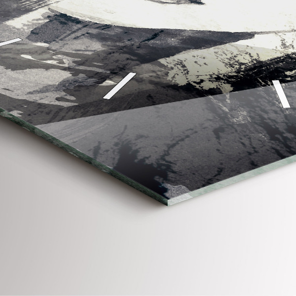 Horloge carrée en verre Femme - aquarelles