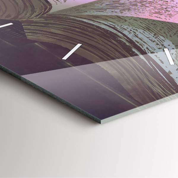 Horloge murale carrée 'Livre d''abstraction'