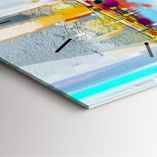 Horloge murale carrée Pont abstrait