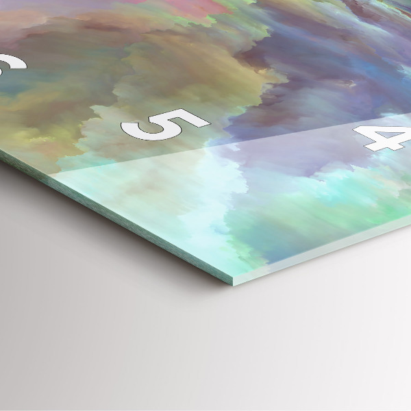 Horloge murale carrée Paysage abstrait