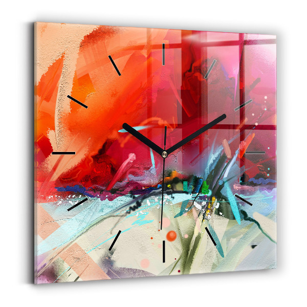 Horloge murale carrée 'Des rangées d''épices'