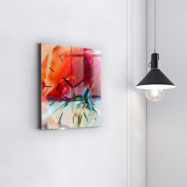 Horloge murale carrée 'Des rangées d''épices'