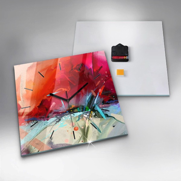 Horloge murale carrée 'Des rangées d''épices'