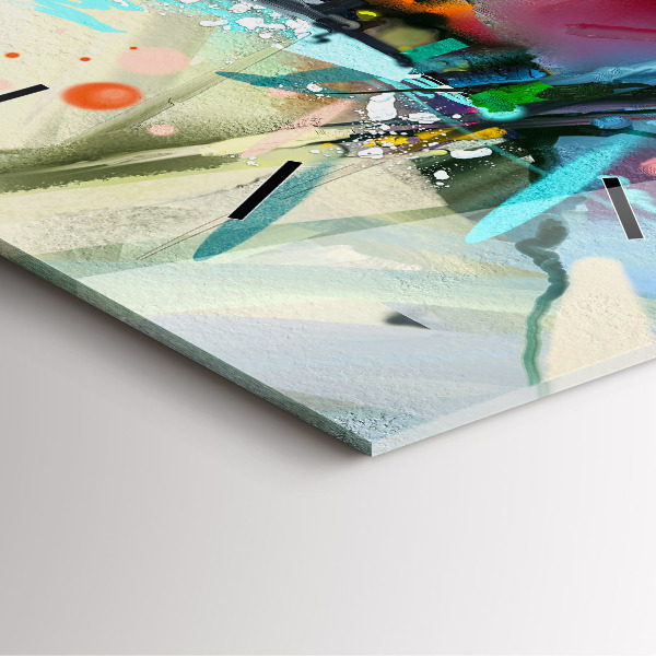 Horloge murale carrée 'Des rangées d''épices'