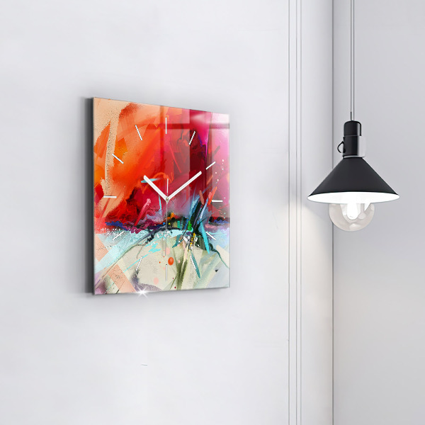 Horloge murale carrée 'Des rangées d''épices'