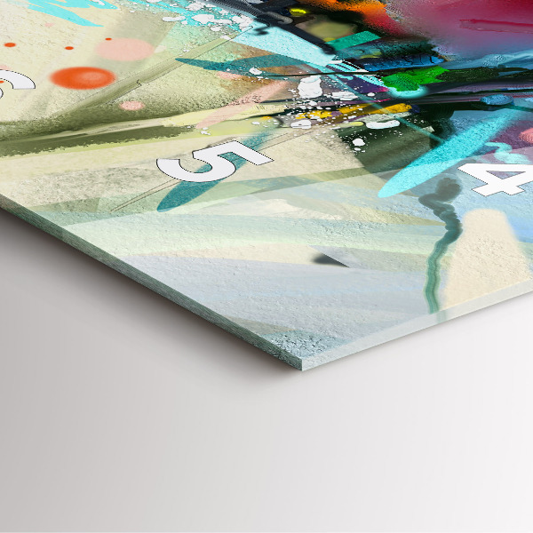 Horloge murale carrée 'Des rangées d''épices'