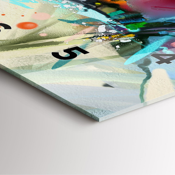 Horloge murale carrée 'Des rangées d''épices'