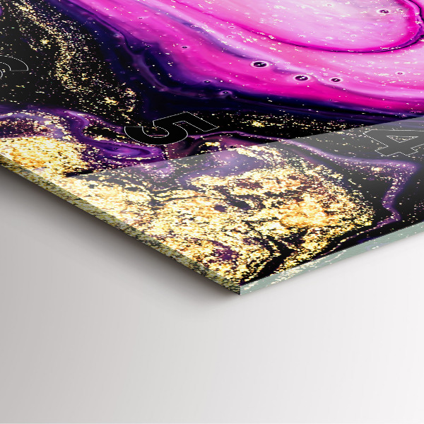 Horloge murale carrée Marbre abstrait