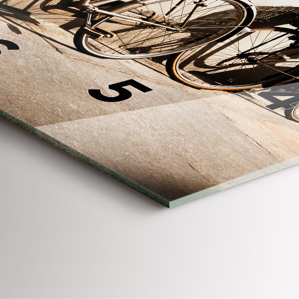 Horloge murale carrée vélo italien