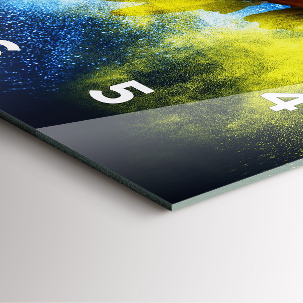 Horloge murale carrée Perroquet coloré