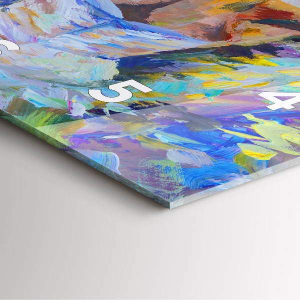 Horloge murale carrée Ballerine peinte