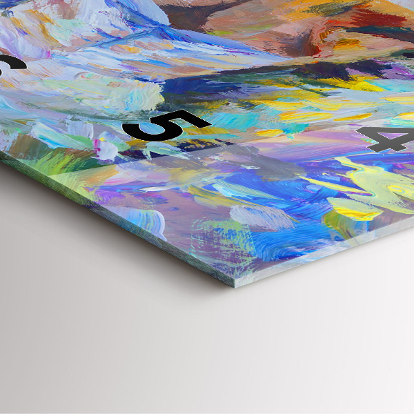 Horloge murale carrée Ballerine peinte