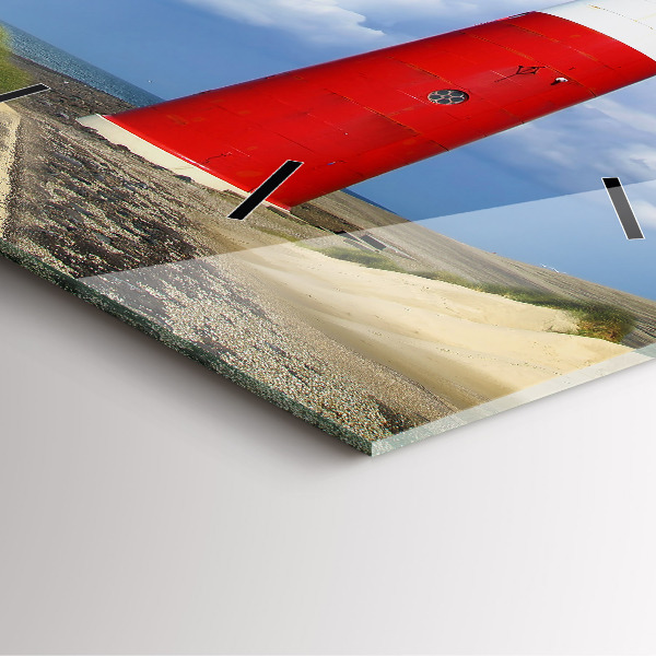 Horloge carrée en verre Phare