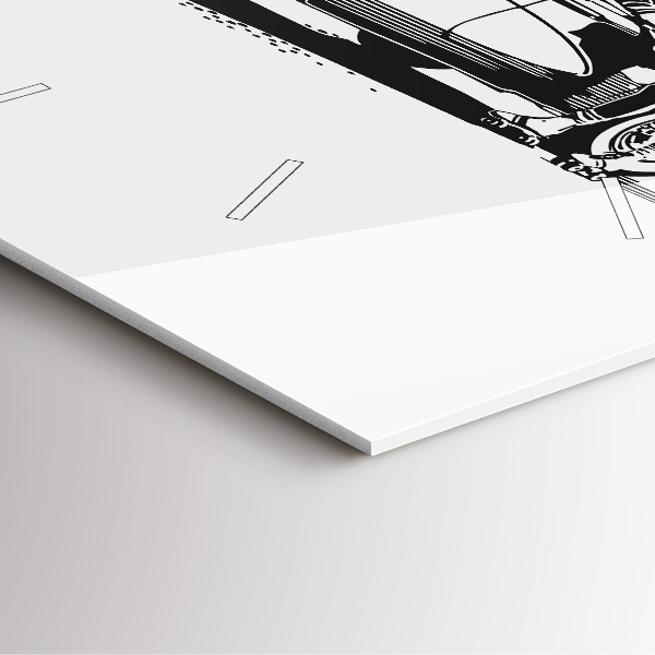 Horloge carrée en verre Illustration rétro