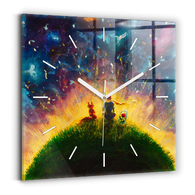 Horloge murale carrée Abstraction Le Petit Prince