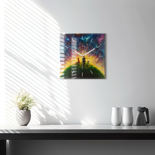 Horloge murale carrée Abstraction Le Petit Prince