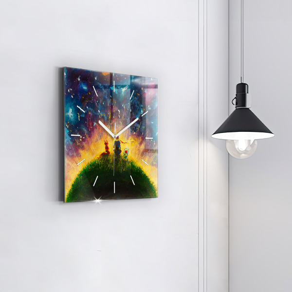 Horloge murale carrée Abstraction Le Petit Prince