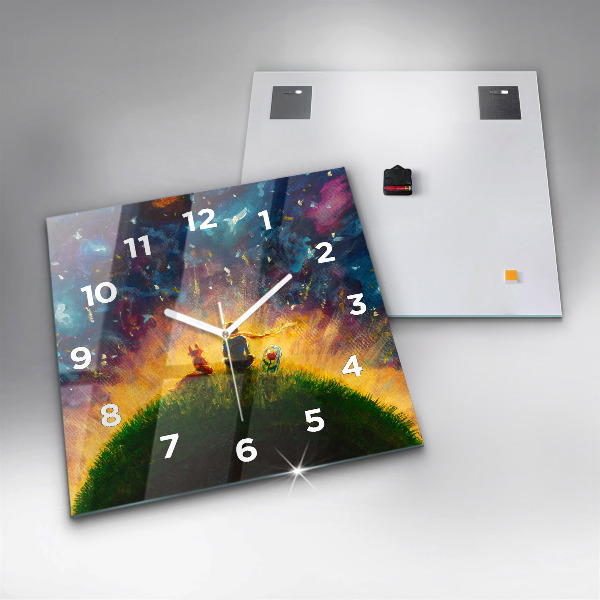 Horloge murale carrée Abstraction Le Petit Prince