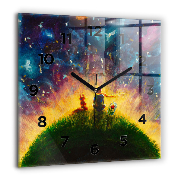 Horloge murale carrée Abstraction Le Petit Prince