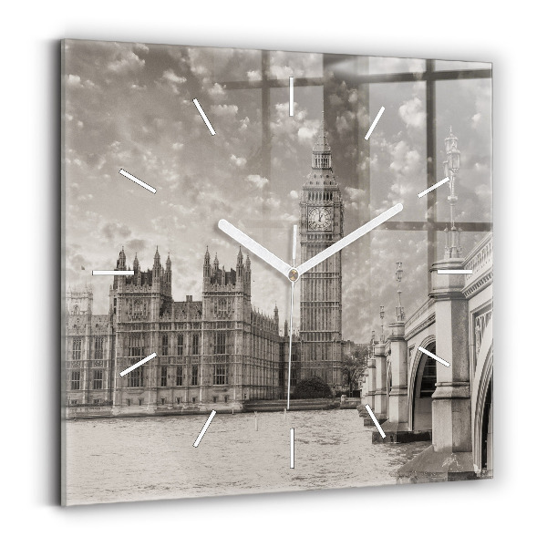 Horloge carrée en verre Londres Angleterre Big Ben