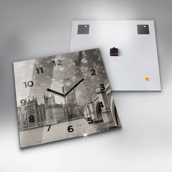 Horloge carrée en verre Londres Angleterre Big Ben