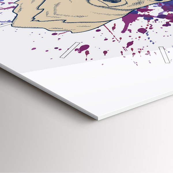 Horloge carrée en verre Illustration vectorielle de cerf