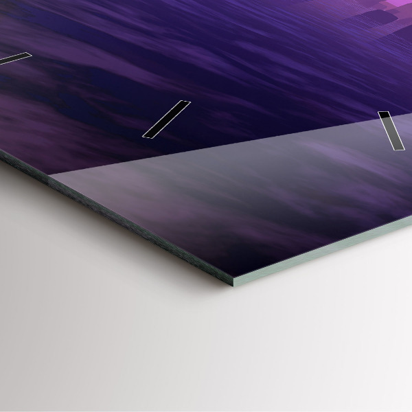 Horloge murale carrée Coucher de soleil à Stonehenge