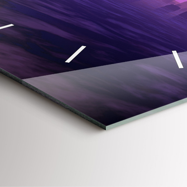 Horloge murale carrée Coucher de soleil à Stonehenge