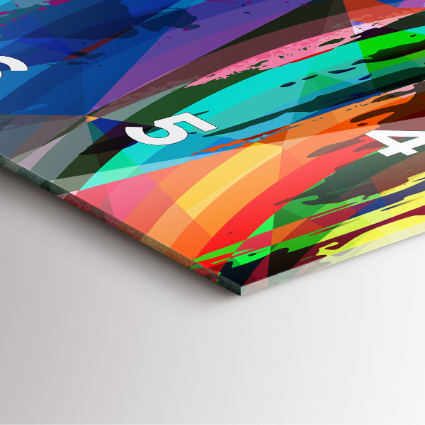 Pendule carrée en verre Contexte abstrait