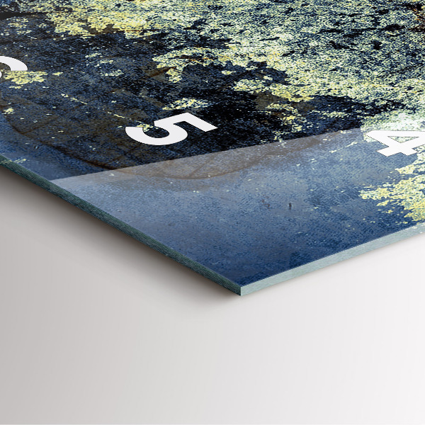 Pendule carrée en verre Papillon style vintage