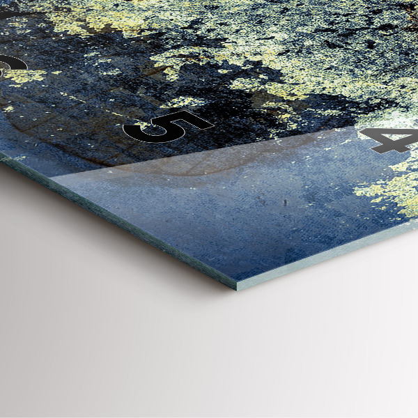 Pendule carrée en verre Papillon style vintage