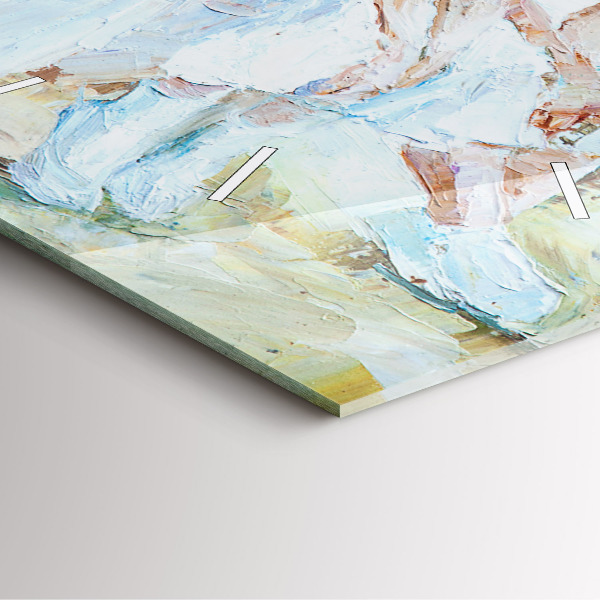 Pendule carrée en verre Jeunes ballerines