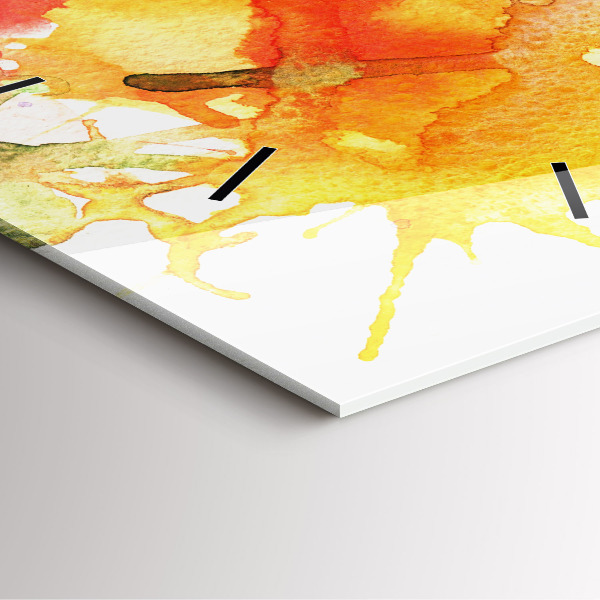 Pendule carrée en verre 'Portrait coloré d''une femme'