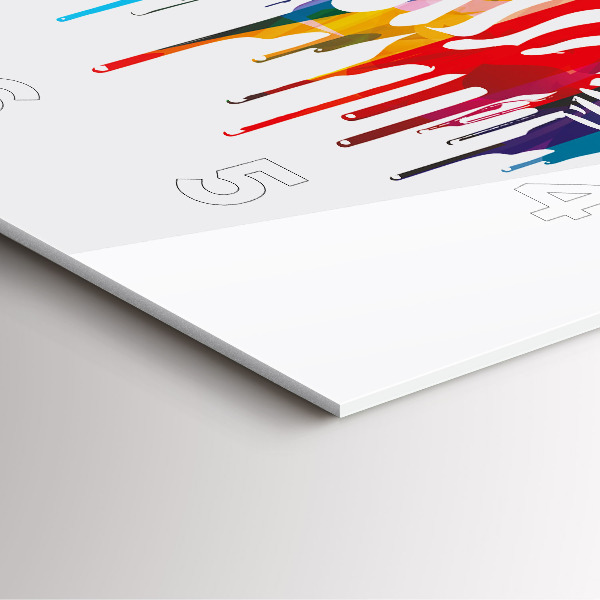 Pendule carrée en verre Zèbre coloré