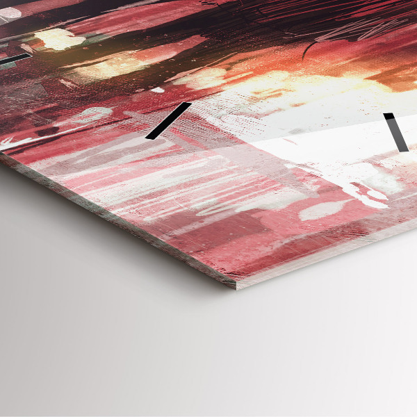 Pendule carrée en verre Jeune couple amoureux