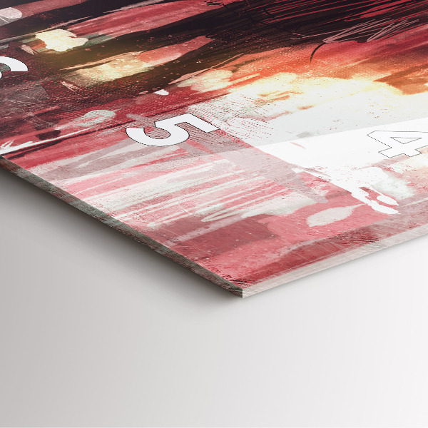 Pendule carrée en verre Jeune couple amoureux